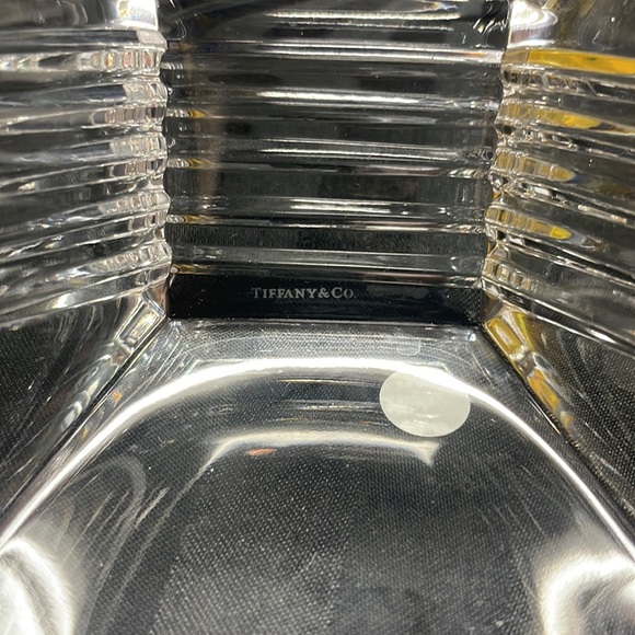 TIFFANY & CO. Metropolis Crystal small candy/trinket dish, made in Italy - Picture 5 of 8